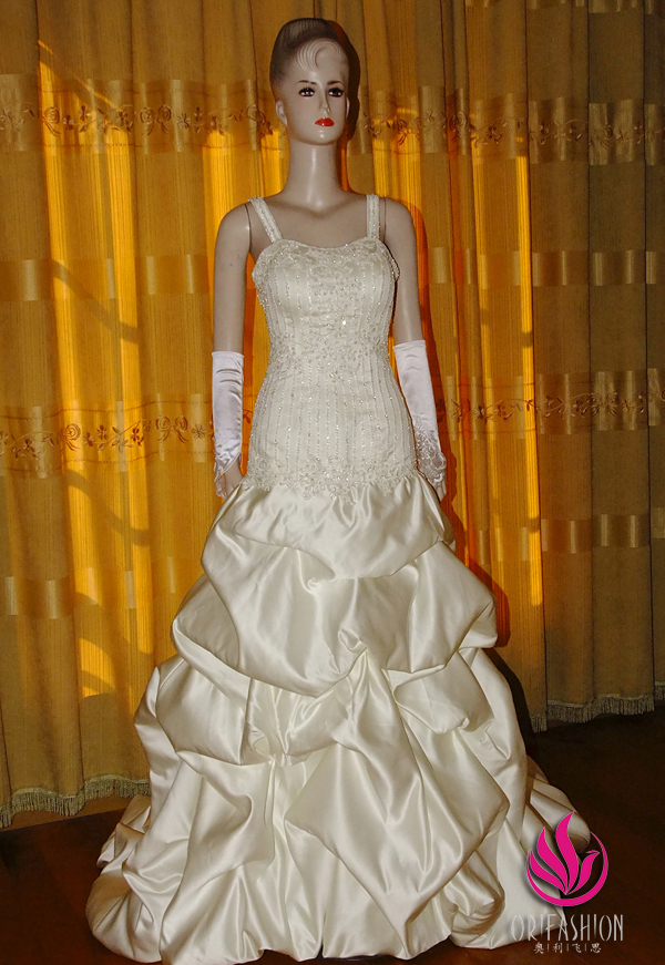 Orifashion HandmadeGrace Wedding Dress beaded with Rhinestones R